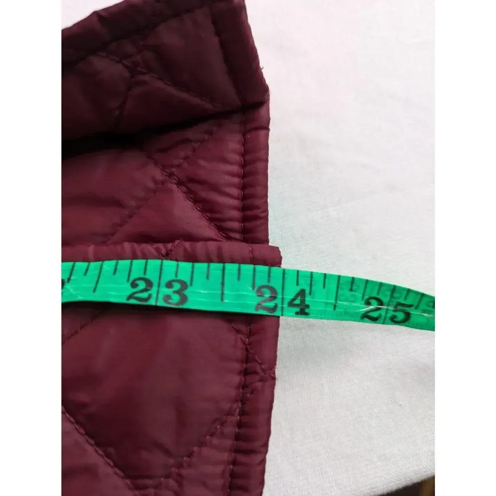 Vtge Cache Wmns M quilted jacket wine Y2K B38